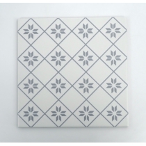 GEOMETRY - 10X10, GRAY PETAL, MATTE/SATIN